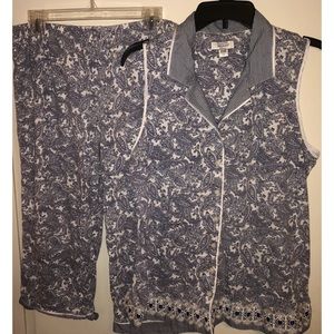 Pajamas Set ⭐️ Blue Paisley Celestial Dreams